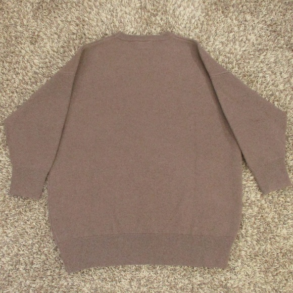 Miou Muse Sweater Women's M/L Brown Oversized Wool Blend Crew Neck‎ Jumper - Picture 2 of 7
